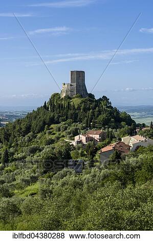 Typical Tuscany landscape in Val d’Orcia with the castle Rocca d’Orcia, Rocca di Tentennano, Castiglione d’Orcia, Tuscany, Italy, Europe View Large Photo Image Stock Photo - Typical Tuscany landscape in Val d’Orcia with the castle Rocca d’Orcia, Rocca di Tentennano, Castiglione d’Orcia, Tuscany, Italy, Europe. Fotosearch