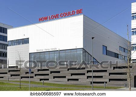 Stock Photo - University of Health, HSG, Library, Refectory and Lecture Hall Centre, Health Campus Bochum, Bochum, Ruhr Area, North Rhine-Westphalia, Germany, Europe. Fotosearch