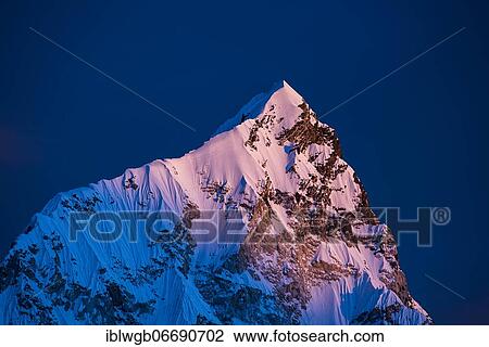 View from Kala Patthar in the evening light on Nuptse west flank, 7861 m, Sagarmatha National Park, Khumbu Himal, Himalaya, Nepal, Asia View Large Photo Image Stock Image - View from Kala Patthar in the evening light on Nuptse west flank, 7861 m, Sagarmatha National Park, Khumbu Himal, Himalaya, Nepal, Asia. Fotosearch