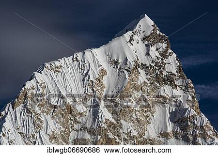 View from Kala Patthar in the evening light on Nuptse west flank, 7861 m, Sagarmatha National Park, Khumbu Himal, Himalaya, Nepal, Asia View Large Photo Image Stock Photograph - View from Kala Patthar in the evening light on Nuptse west flank, 7861 m, Sagarmatha National Park, Khumbu Himal, Himalaya, Nepal, Asia. Fotosearch