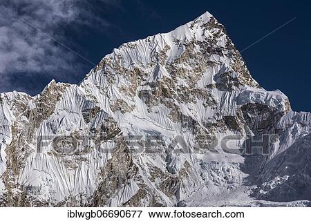 View from Kala Patthar to Nuptse west flank, 7861 m, Sagarmatha National Park, Khumbu Himal, Himalaya, Nepal, Asia View Large Photo Image Stock Photo - View from Kala Patthar to Nuptse west flank, 7861 m, Sagarmatha National Park, Khumbu Himal, Himalaya, Nepal, Asia. Fotosearch