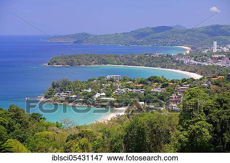 View of Karon and Patong Beach from Karon Viewpoint, Phuket, Thailand, Asia View Large Photo Image Stock Photo - View of Karon and Patong Beach from Karon Viewpoint, Phuket, Thailand, Asia. Fotosearch