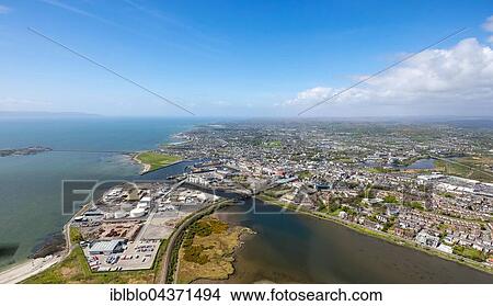 View of town and harbour, docks, Lough Atalia Road, Galway, County Clare, Ireland, Europe View Large Photo Image Picture - View of town and harbour, docks, Lough Atalia Road, Galway, County Clare, Ireland, Europe. Fotosearch