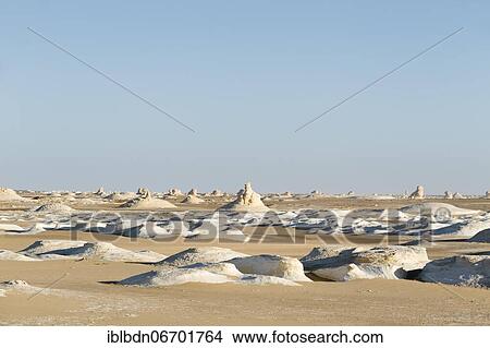 View over the white desert, Western Libyan desert, Egypt, Africa View Large Photo Image Picture - View over the white desert, Western Libyan desert, Egypt, Africa. Fotosearch