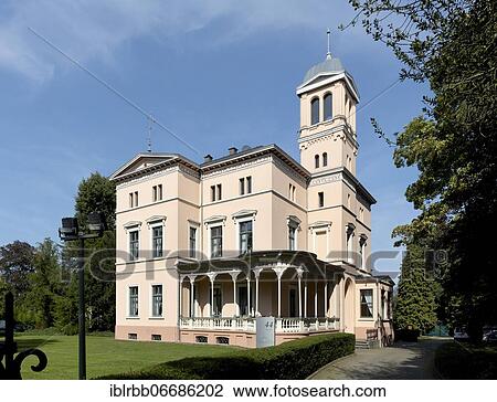 Stock Image - Villa Bernauer, Tiergartenstraße, Kleve, Lower Rhine, North Rhine-Westphalia, Germany, Europe. Fotosearch