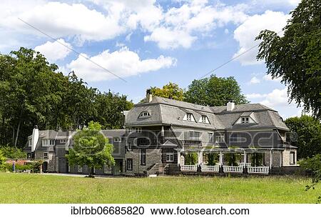 Stock Image - Villa Hohenhof, Architect Henry van de Velde, Art Nouveau, Museum Hagener Impuls, Artists' Colony Hohenhof, Hagen, Westphalia, Ruhr Area, North Rhine-Westphalia, Germany, Europe. Fotosearch