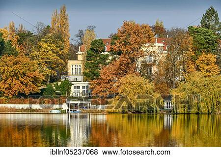 Villa Konschewski, Hundekehlesee, Grunewald, Berlin, Germany, Europe View Large Photo Image Stock Photo - Villa Konschewski, Hundekehlesee, Grunewald, Berlin, Germany, Europe. Fotosearch
