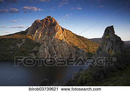 Vulture Rock, Peña Falcón, Monfragüe National Park, Extremadura, Spain, Europe View Large Photo Image Stock Image - Vulture Rock, Peña Falcón, Monfragüe National Park, Extremadura, Spain, Europe. Fotosearch