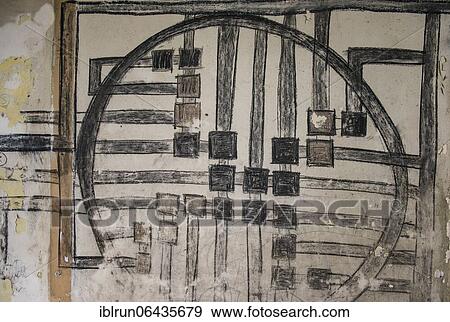 Stock Photo - Wall graffiti in the ruins of the former Intercontinental hotelMonrovia, Liberia, Africa. Fotosearch