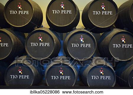 Warehouse, Tio Pepe, Bodega Gonzales-Byass, Jerez, Andalusia, Spain, Europe View Large Photo Image Stock Photograph - Warehouse, Tio Pepe, Bodega Gonzales-Byass, Jerez, Andalusia, Spain, Europe. Fotosearch
