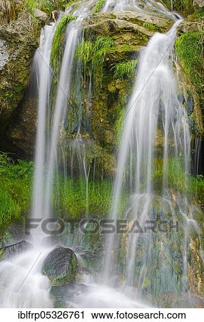Stock Image - Waterfall, St. Gallen, Switzerland, Europe. Fotosearch