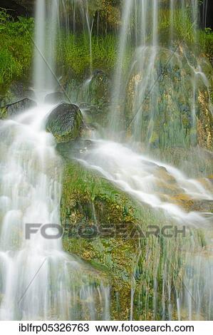 Stock Image - Waterfall, St. Gallen, Switzerland, Europe. Fotosearch