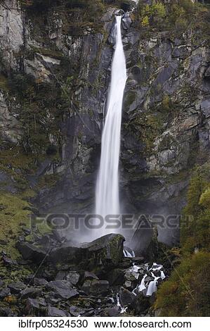 Waterfall, Ticino, Switzerland, Europe View Large Photo Image Stock Image - Waterfall, Ticino, Switzerland, Europe. Fotosearch