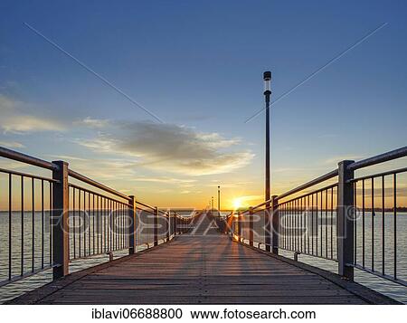 Wendorf pier at sunrise, Hanseatic city of Wismar, Mecklenburg-Western Pomerania, Germany, Europe View Large Photo Image Stock Image - Wendorf pier at sunrise, Hanseatic city of Wismar, Mecklenburg-Western Pomerania, Germany, Europe. Fotosearch
