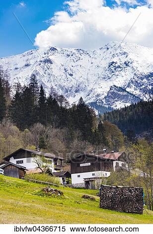 Wetterstein Alm, snowy Alps, Wetterstein, Garmisch-Partenkirchen District, Bavaria, Germany, Europe View Large Photo Image Stock Photography - Wetterstein Alm, snowy Alps, Wetterstein, Garmisch-Partenkirchen District, Bavaria, Germany, Europe. Fotosearch