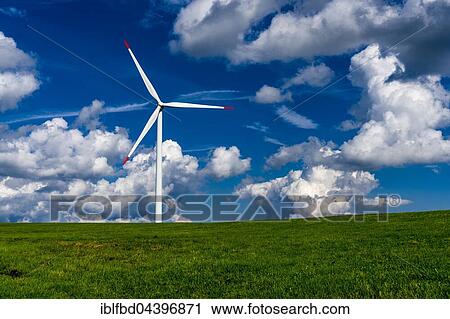 Wind power plant in agricultural landscape, Hermsdorf, Saxony, Germany, Europe View Large Photo Image Stock Image - Wind power plant in agricultural landscape, Hermsdorf, Saxony, Germany, Europe. Fotosearch