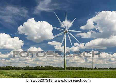 Wind turbine, Friesoythe, Oldenburger Münsterland, Lower Saxony, Germany, Europe View Large Photo Image Stock Photo - Wind turbine, Friesoythe, Oldenburger Münsterland, Lower Saxony, Germany, Europe. Fotosearch