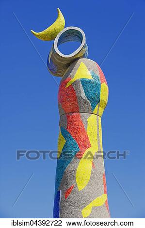 Woman and Bird sculpture, Dona i Ocell, by Joan Miro, Joan Miró Park, Barcelona, Catalonia, Spain, Europe View Large Photo Image Stock Image - Woman and Bird sculpture, Dona i Ocell, by Joan Miro, Joan Miró Park, Barcelona, Catalonia, Spain, Europe. Fotosearch