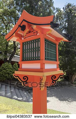 Stock Photo - Wooden lantern, Kasuga Taisha Shrine, Nara, Japan, Asia. Fotosearch