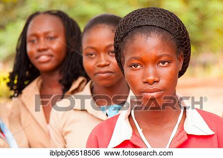 Young African woman, schoolgirls, portrait, Bobo-Dioulasso, Burkina Faso, Africa View Large Photo Image Stock Photograph - Young African woman, schoolgirls, portrait, Bobo-Dioulasso, Burkina Faso, Africa. Fotosearch