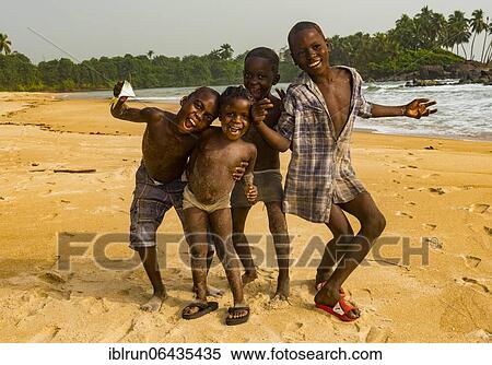 Young boys posing on a beach, Buchanan, Liberia, Africa View Large Photo Image Stock Photography - Young boys posing on a beach, Buchanan, Liberia, Africa. Fotosearch