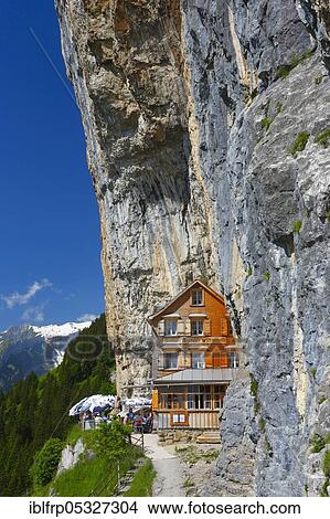 Picture - Äscher Wildkirchli, Appenzell Innerrhoden, Switzerland, Europe. Fotosearch