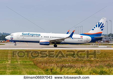 A Boeing 737-800 aircraft of SunExpress with registration TC-SNT at Munich Airport (MUC), Munich, Germany, Europe View Large Photo Image Stock Image - A Boeing 737-800 aircraft of SunExpress with registration TC-SNT at Munich Airport (MUC), Munich, Germany, Europe. Fotosearch
