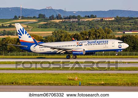 A Boeing 737-800 aircraft of SunExpress with registration TC-SEI at Stuttgart airport, Germany, Europe View Large Photo Image Stock Image - A Boeing 737-800 aircraft of SunExpress with registration TC-SEI at Stuttgart airport, Germany, Europe. Fotosearch