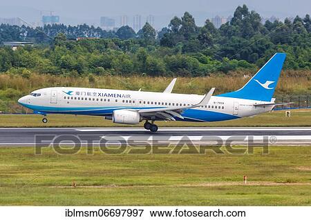 A Boeing 737-800 aircraft of Xiamenair with registration number B-7559 at Chengdu Airport (CTU), Chengdu, China, Asia View Large Photo Image Stock Photo - A Boeing 737-800 aircraft of Xiamenair with registration number B-7559 at Chengdu Airport (CTU), Chengdu, China, Asia. Fotosearch