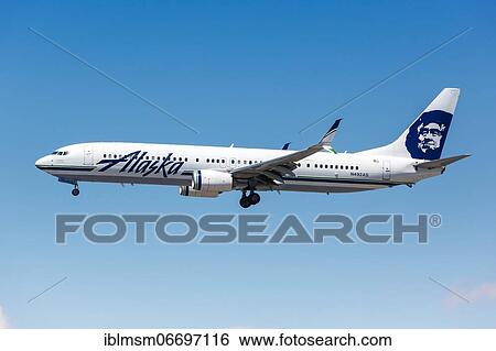 A Boeing 737-900ER aircraft of Alaska Airlines with registration N492AS at Los Angeles Airport (LAX), USA, North America View Large Photo Image Stock Photograph - A Boeing 737-900ER aircraft of Alaska Airlines with registration N492AS at Los Angeles Airport (LAX), USA, North America. Fotosearch