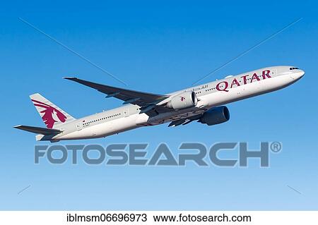 A Boeing 777-300ER aircraft of Qatar Airways with registration number A7-BES at Frankfurt Airport (FRA), Frankfurt, Germany, Europe View Large Photo Image Stock Image - A Boeing 777-300ER aircraft of Qatar Airways with registration number A7-BES at Frankfurt Airport (FRA), Frankfurt, Germany, Europe. Fotosearch