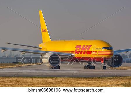 A Boeing 777F aircraft of DHL with registration D-AALL at Leipzig Halle Airport (LEJ), Leipzig, Germany, Europe View Large Photo Image Stock Image - A Boeing 777F aircraft of DHL with registration D-AALL at Leipzig Halle Airport (LEJ), Leipzig, Germany, Europe. Fotosearch