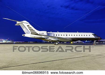A Bombardier BD-700-1A10 Global 6000 aircraft with registration VT-SDK at Stuttgart Airport (STR), Stuttgart, Germany, Europe View Large Photo Image Stock Photography - A Bombardier BD-700-1A10 Global 6000 aircraft with registration VT-SDK at Stuttgart Airport (STR), Stuttgart, Germany, Europe. Fotosearch