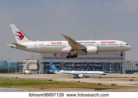 Stock Photo - A China Eastern Airlines Boeing 787-9 Dreamliner with registration number B-209N at Shanghai Hongqiao Airport (SHA), Shanghai, China, Asia. Fotosearch