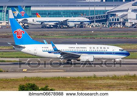 A China Southern Airlines Boeing 737-700 aircraft with registration number B-5236 at Guangzhou Airport, China, Asia View Large Photo Image Stock Photo - A China Southern Airlines Boeing 737-700 aircraft with registration number B-5236 at Guangzhou Airport, China, Asia. Fotosearch