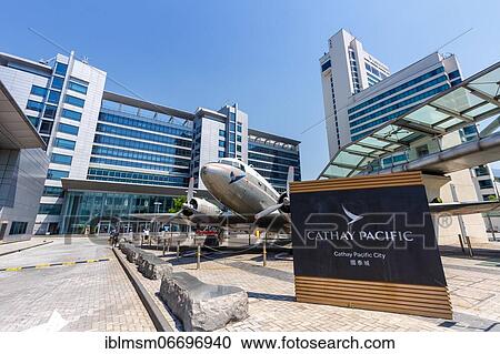 A Douglas DC-3 aircraft with registration VR-HDA in front of Cathay Pacific City at Hong Kong Airport (HKG), Hong Kong, China, Asia View Large Photo Image Stock Image - A Douglas DC-3 aircraft with registration VR-HDA in front of Cathay Pacific City at Hong Kong Airport (HKG), Hong Kong, China, Asia. Fotosearch