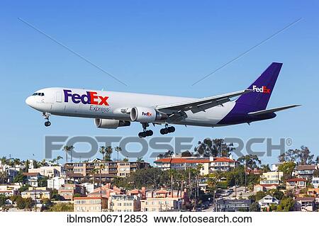 A FedEx Express Boeing 767-300F with the registration N138FE lands at San Diego Airport, USA, North America View Large Photo Image Stock Image - A FedEx Express Boeing 767-300F with the registration N138FE lands at San Diego Airport, USA, North America. Fotosearch
