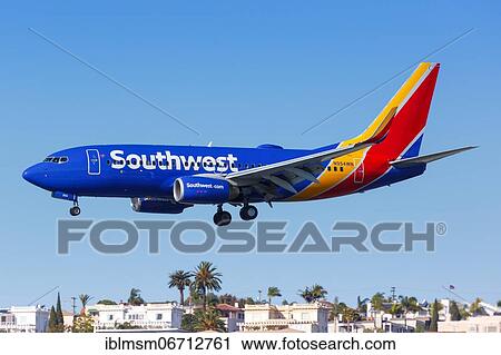 A Southwest Airlines Boeing 737-700 aircraft with registration number N954WN lands at San Diego airport, U. S View Large Photo Image Stock Image - A Southwest Airlines Boeing 737-700 aircraft with registration number N954WN lands at San Diego airport, U. S. Fotosearch