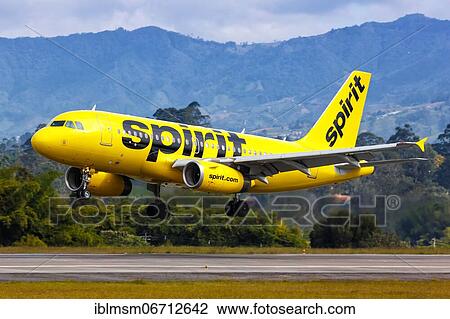 A Spirit Airbus A319 aircraft with registration N512NK lands at Medellin Rio Airport, Colombia, South America View Large Photo Image Stock Image - A Spirit Airbus A319 aircraft with registration N512NK lands at Medellin Rio Airport, Colombia, South America. Fotosearch