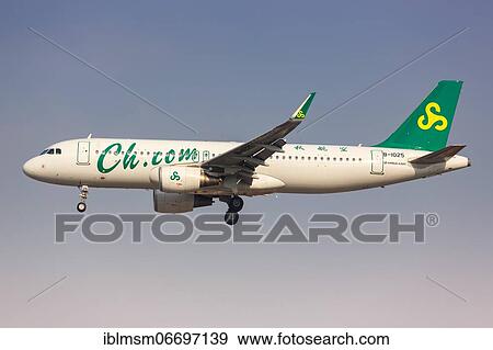 A Spring Airlines Airbus A320 with registration number B-1025 at Shanghai Hongqiao Airport (SHA), Shanghai, China, Asia View Large Photo Image Stock Photo - A Spring Airlines Airbus A320 with registration number B-1025 at Shanghai Hongqiao Airport (SHA), Shanghai, China, Asia. Fotosearch
