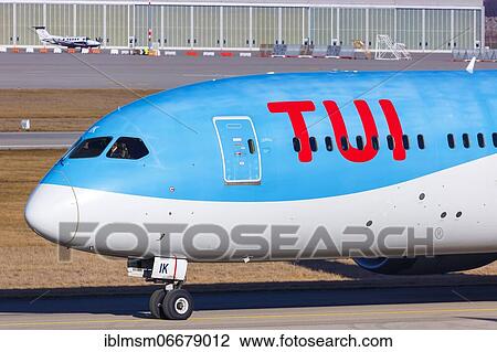 A TUI Boeing 787-9 Dreamliner aircraft with registration G-TUIK at Stuttgart Airport (STR), Stuttgart, Germany, Europe View Large Photo Image Stock Image - A TUI Boeing 787-9 Dreamliner aircraft with registration G-TUIK at Stuttgart Airport (STR), Stuttgart, Germany, Europe. Fotosearch