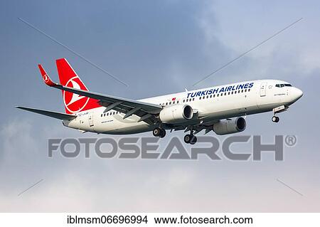A Turkish Airlines Boeing 737-800 with registration TC-JVM at Istanbul Ataturk Airport (IST) in, Istanbul, Turkey, Asia View Large Photo Image Picture - A Turkish Airlines Boeing 737-800 with registration TC-JVM at Istanbul Ataturk Airport (IST) in, Istanbul, Turkey, Asia. Fotosearch