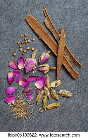 Advieh, spice mix, Persian cuisine, rose buds, rose petals, cardamom, cinnamon, cumin powder, cumin View Large Photo Image Stock Image - Advieh, spice mix, Persian cuisine, rose buds, rose petals, cardamom, cinnamon, cumin powder, cumin. Fotosearch