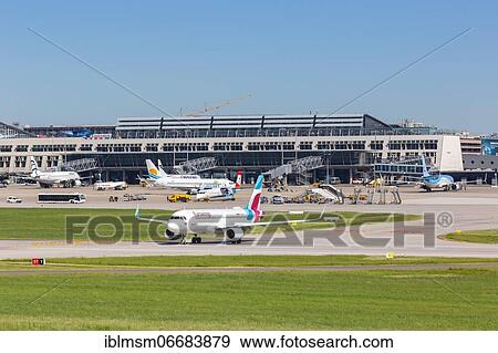 Aircraft at Stuttgart Airport (STR), Stuttgart, Germany, Europe View Large Photo Image Stock Photo - Aircraft at Stuttgart Airport (STR), Stuttgart, Germany, Europe. Fotosearch