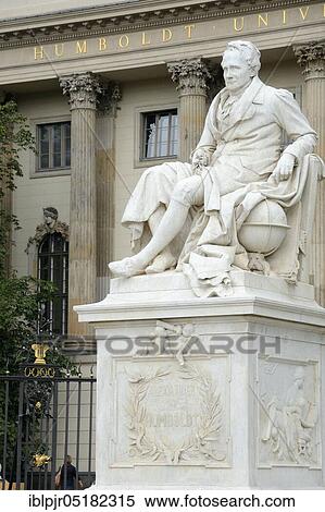 Stock Photography - Alexander von Humboldt Memorial, Humboldt University of Berlin, Berlin, Germany, Europe. Fotosearch
