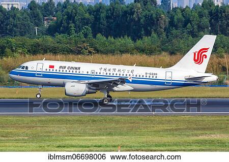 An Air China Airbus A319 aircraft with registration number B-6226 at Chengdu Airport (CTU), Chengdu, China, Asia View Large Photo Image Stock Photograph - An Air China Airbus A319 aircraft with registration number B-6226 at Chengdu Airport (CTU), Chengdu, China, Asia. Fotosearch