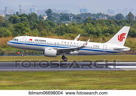 An Air China Airbus A320neo aircraft with registration number B-8890 at Chengdu Airport (CTU), Chengdu, China, Asia View Large Photo Image Picture - An Air China Airbus A320neo aircraft with registration number B-8890 at Chengdu Airport (CTU), Chengdu, China, Asia. Fotosearch