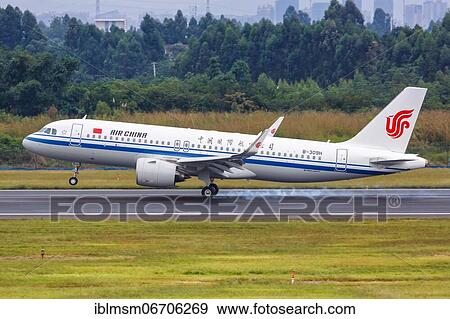 An Air China Airbus A320neo aircraft with registration number B-309H at Chengdu Airport, China, Asia View Large Photo Image Stock Photo - An Air China Airbus A320neo aircraft with registration number B-309H at Chengdu Airport, China, Asia. Fotosearch