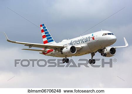 An Airbus A319 aircraft of American Airlines with registration number N5007E at Miami Airport, USA, North America View Large Photo Image Stock Photo - An Airbus A319 aircraft of American Airlines with registration number N5007E at Miami Airport, USA, North America. Fotosearch