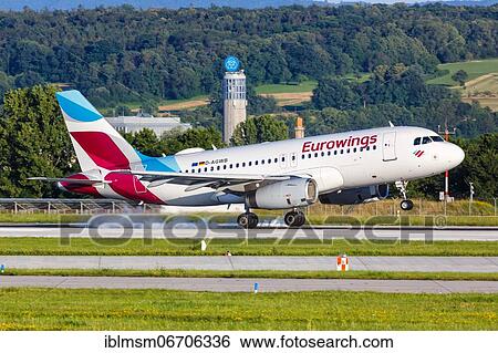 An Airbus A319 aircraft of Eurowings with registration number D-AGWB at Stuttgart Airport, Germany, Europe View Large Photo Image Stock Photograph - An Airbus A319 aircraft of Eurowings with registration number D-AGWB at Stuttgart Airport, Germany, Europe. Fotosearch